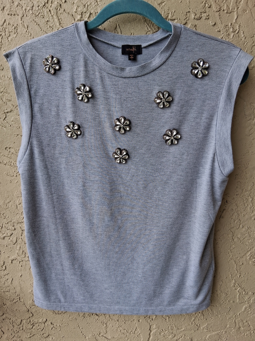 Sparkle Motif Grey Tee